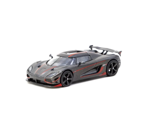 1/64 Model Araç Agera RS Black Carbon Fiber / Red Accents