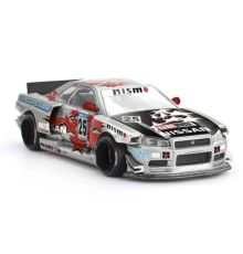 Model Araç x KaidoHouse 1/64 Nissan Skyline GT-R (R34) Kaido Star Racing V1