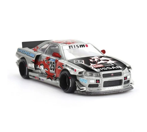 Model Araç x KaidoHouse 1/64 Nissan Skyline GT-R (R34) Kaido Star Racing V1