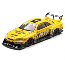 Model Araç 1/64 LB-ER34 Super Silhouette SKYLINE Sport Yellow