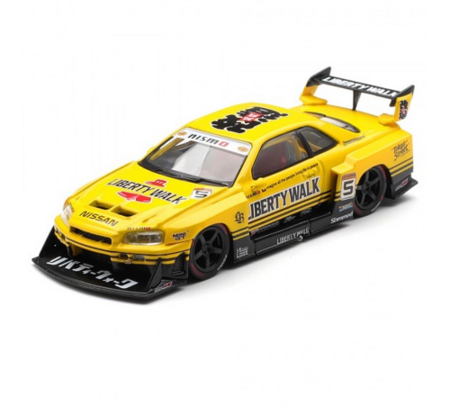 Model Araç 1/64 LB-ER34 Super Silhouette SKYLINE Sport Yellow