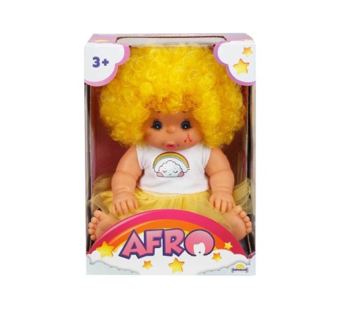 20040 Afro Kıvırcık Saçlı Bebek 23 cm -