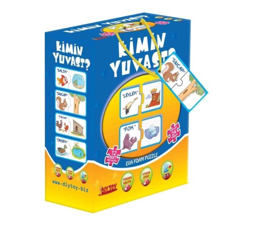 8513 2 Lİ KİMİN YUVASI PUZZLE KUTULU