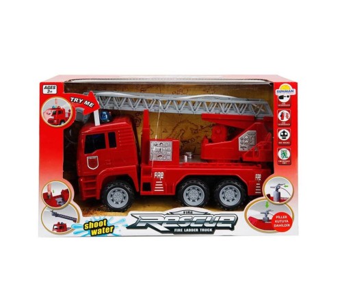 66110 Maxx Wheels Sesli ve Işıklı Su Fışkırtan İtfaiye Aracı 24 cm