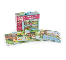 3222 ÇİFTLİK SÜPER RENKLİ PUZZLE 4LÜ