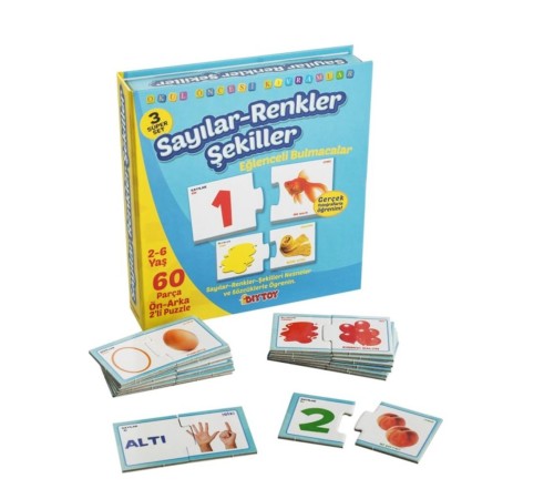 1444 EĞLENCELİ BUL SAYILAR RENKLER ŞEKİLLER