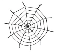 Halloween Cadılar Bayramı Örümcek Ağ Dekor Siyah 1.5 Metre