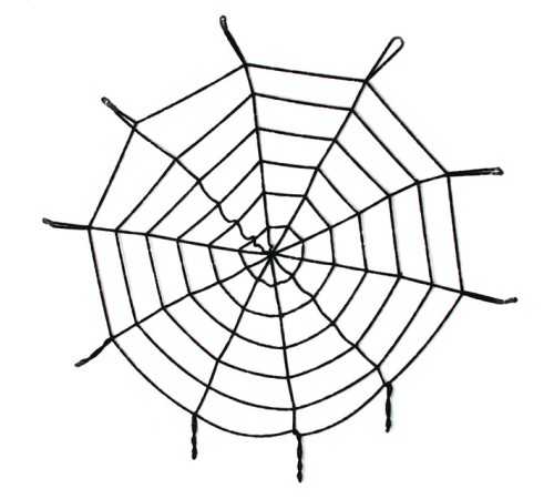 Halloween Cadılar Bayramı Örümcek Ağ Dekor Siyah 1.5 Metre