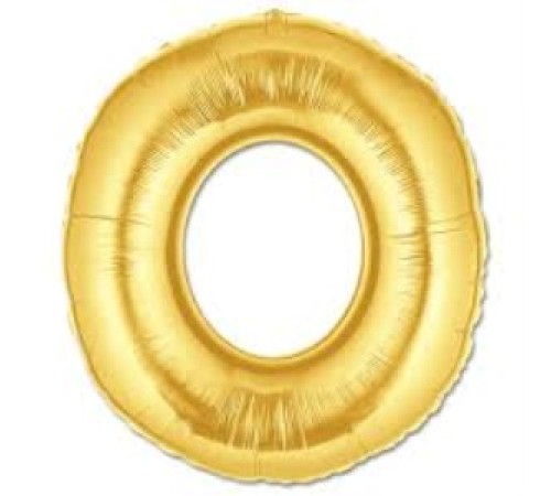 O Harf Folyo Balon Altın Renk  40 inç