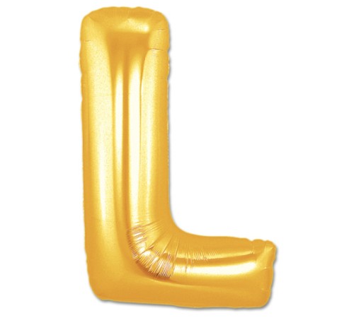 L Harf Folyo Balon Altın Renk  40 inç