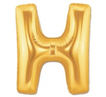 H Harf Folyo Balon Altın Renk  40 inç