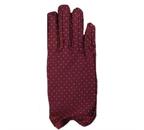 Bordo Renk Puanlı Çocuk Eldiveni