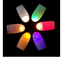 Led Işıklı Renkli Sihirli Parmak Işıklı Parmak Şaka Parmak 1 Adet