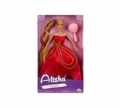 0835 -RST-SIS-MNK Prenses Uzun Saçlı Aksesuarlı Bebek Set 29 cm 3renk
