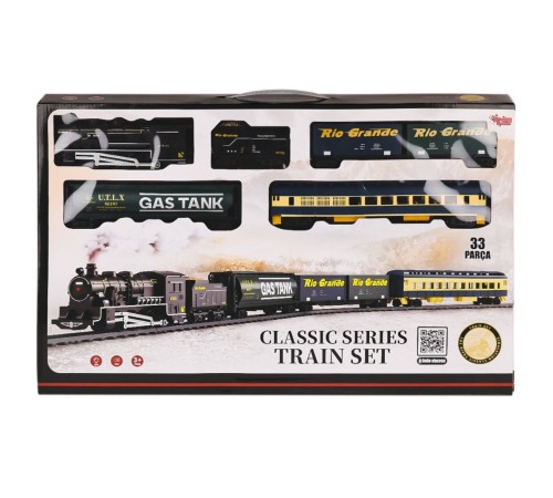 FF-1601C Işıklı ve Sesli 33 Parça Classic Tren - Vardem Oyuncak