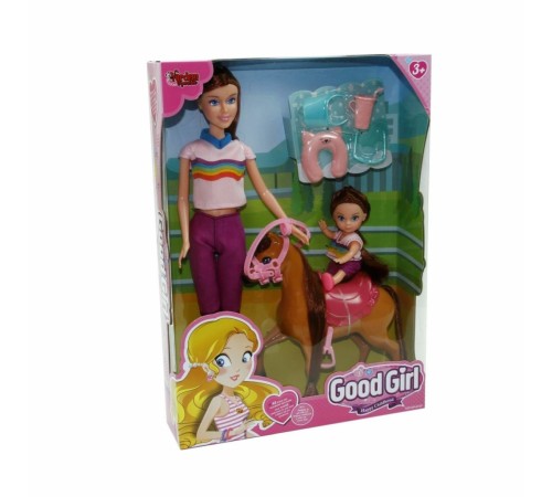 WG-115162 Kutulu 29cm Atlı Kızı ve Anne Bebek - Vardem Oyuncak