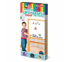2195 AYAKLI ÇİFT TARAFLI MANYETİK AHŞAP YAZI TAHTASI