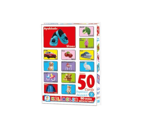 LC7179 Resimli 50 Kelime - İngilizce Destekli / +12 ay