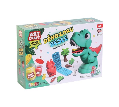 03814 Dinozoru Besle Oyun Hamur Seti 280 Gr