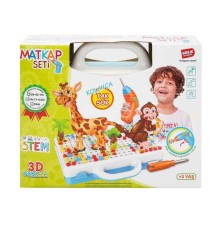 URT014-001 3D Eğitici Matkap Seti Hayvanlar