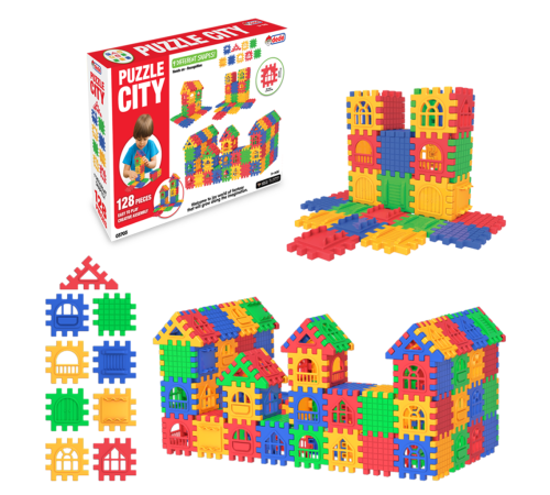03703 Puzzle City 128 Parça