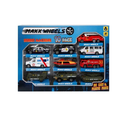 Street Machine 10'lu Metal Oto Seti