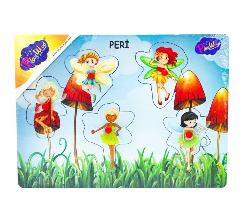Ahşap Tutmalı Peri Kızı Puzzle
