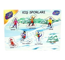 Ahşap Tutmalı Sporlar Yapboz