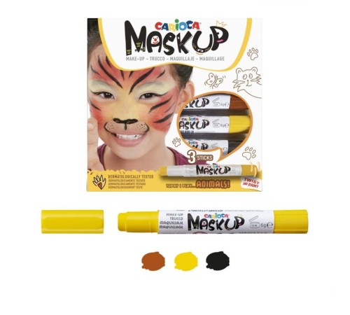 Mask Up Yüz Boyası 3 Renk Animals