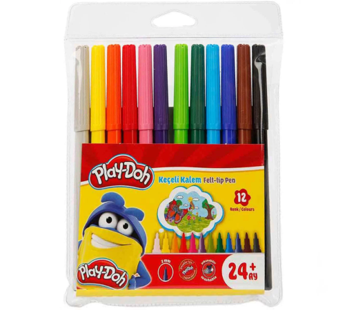Play-Doh Keçeli Kalem 12 Renk