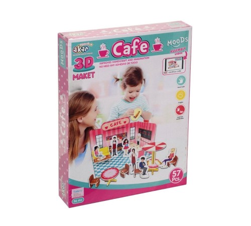 Cafe Maket 3 Boyutlu Puzzle