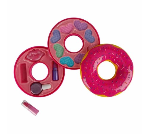Donut Şekilli 2 Katlı Makyaj Güzellik Seti