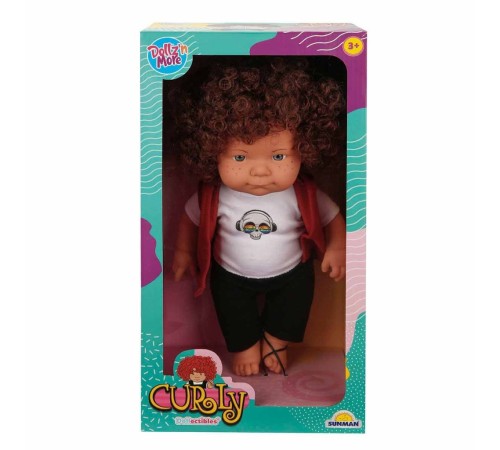 Kıvırcık Saçlı Curly Bebek 35 cm