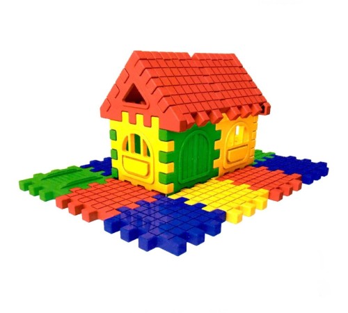 Puzzle City 3D Yapı ve Tasarım Blokları 64 Parça