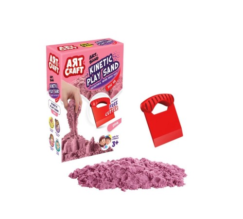 03688 AKSESUARLI PEMBE KİNETİK OYUN KUMU 500 GR