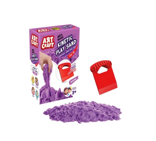 03689 Aksesuarlı Mor Kinetik Oyun Kumu 500 gr