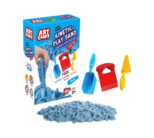 03691 AKSESUARLI MAVİ KİNETİK OYUN KUMU 1000 GR