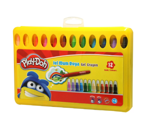 Play-Doh Jel Crayon 12 Renk PP Box