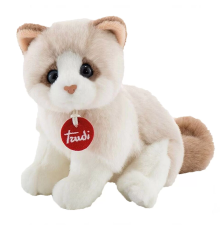 Kitty Peluş Beyaz Bej Kedi 20 cm