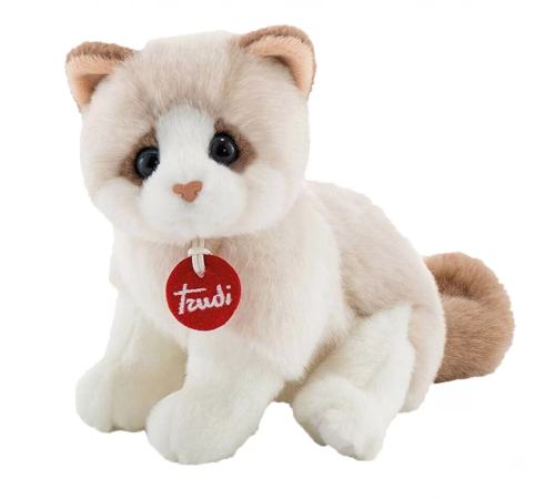 Kitty Peluş Beyaz Bej Kedi 20 cm