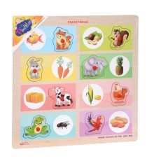 ONY-360-361 Ahşap Tutmalı Eşleştirme - Hangi Hayvan Ne Yer