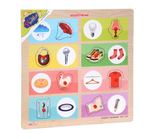 ONY-369-370 Ahşap Tutmalı Eşleştirme İlişkili Nesneler -Onyıl