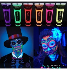Glow Stick Boya Fosforlu Krem Boya 12 Adet