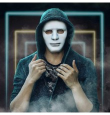 Beyaz Renk Hip Hop Anonim Jabbawockeez Dans Maskesi 18x19 cm