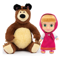 Masha ile Koca Ayı 20 Cm Peluş 12 Cm Bebek MHA21000