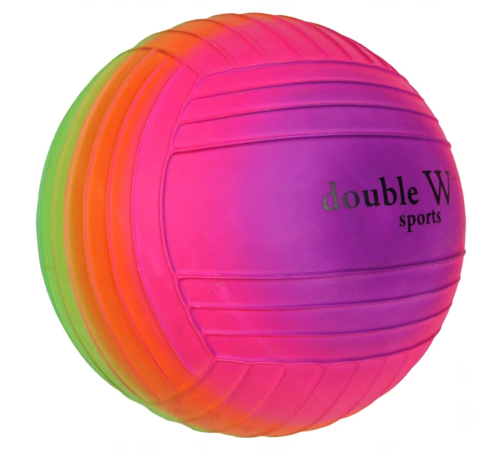 Double W Sports Gökkuşağı Tırtıklı PVC Top 23cm