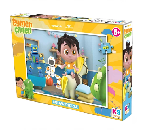 Games Eymen ile Çimen 100 Parça Puzzle