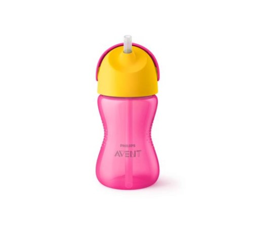 Pipetli Bardak 300 ml Kız