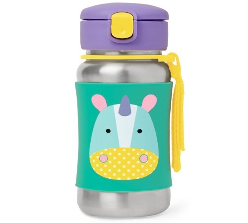 Zoo Pipetli Pmaz Çelik Suluk 350 ml Unicorn