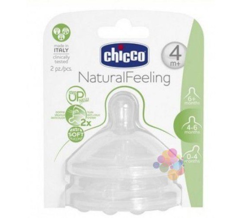NaturalFeeling Biberon Emziği 4 Ay+ Akış Ayarlı 2li
